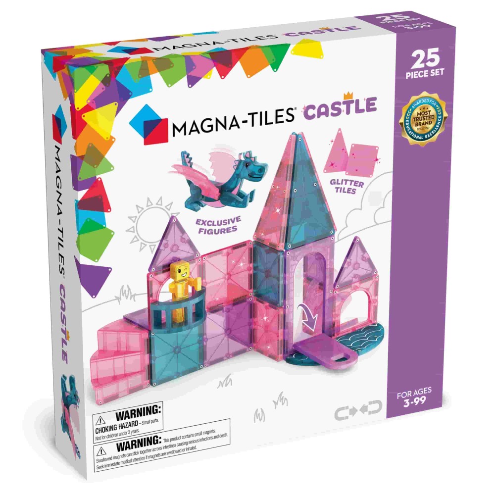 Magna-Tiles Μαγνητικό Παιχνίδι 25 κομματιών Castle