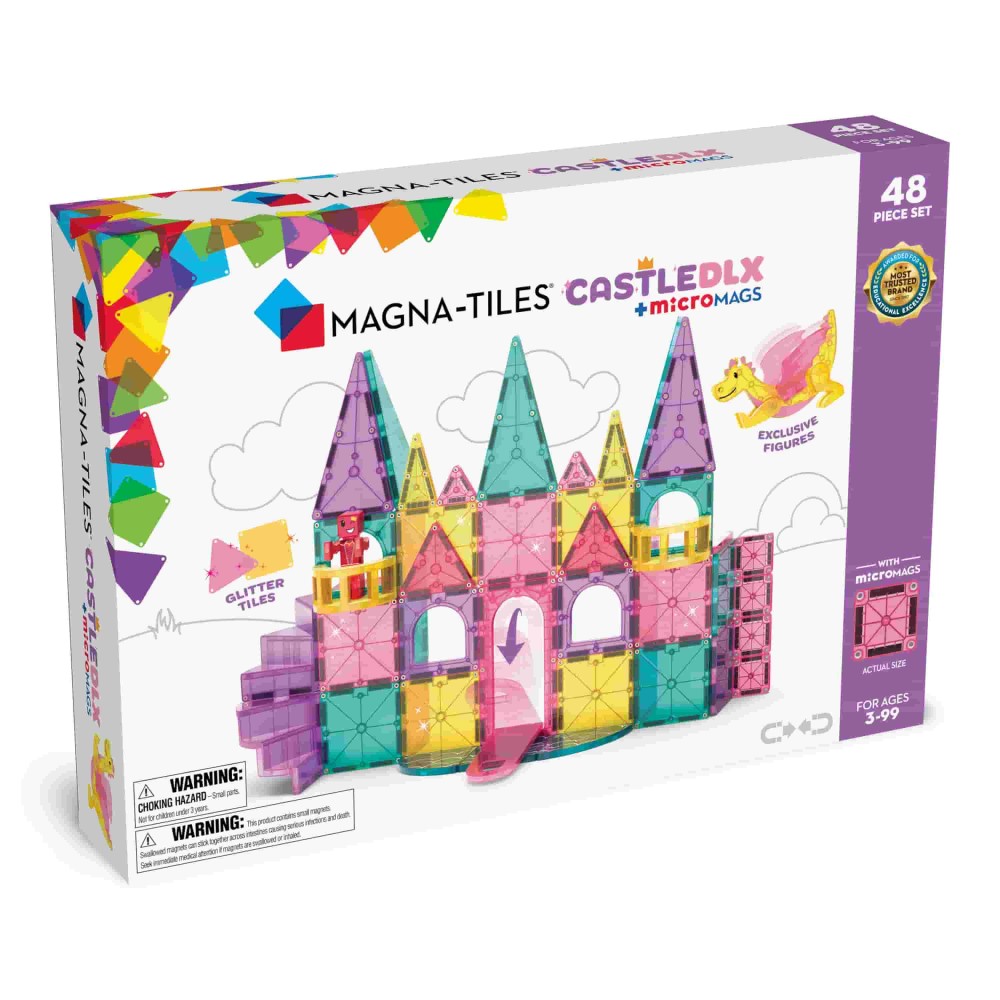 Magna-Tiles Μαγνητικό Παιχνίδι 48 κομματιών Castle DLX