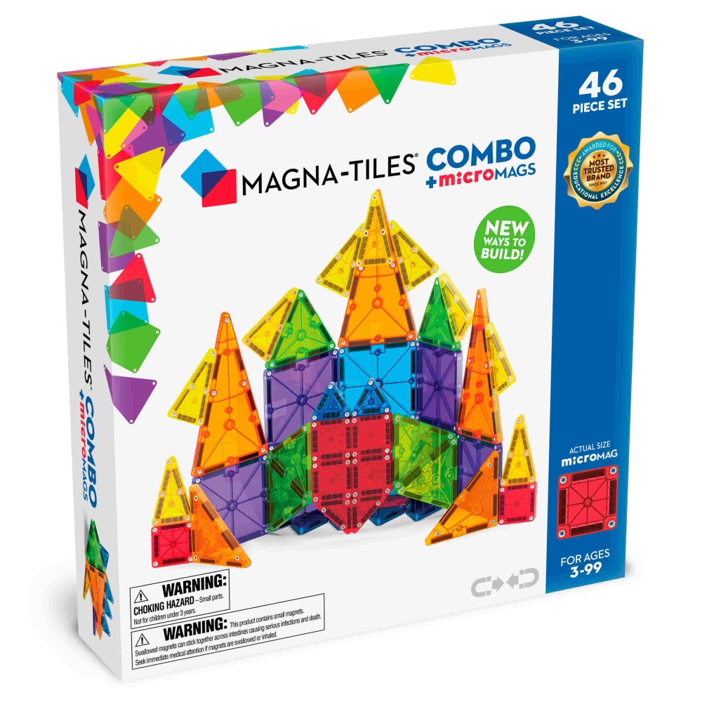 Magna-Tiles Μαγνητικό Παιχνίδι 46 κομματιών Combo