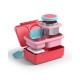 OmieBox Up Φαγητοδοχείο με 2 Ζώνες Θερμοκρασίας 1.15lt (Cherry Pink)