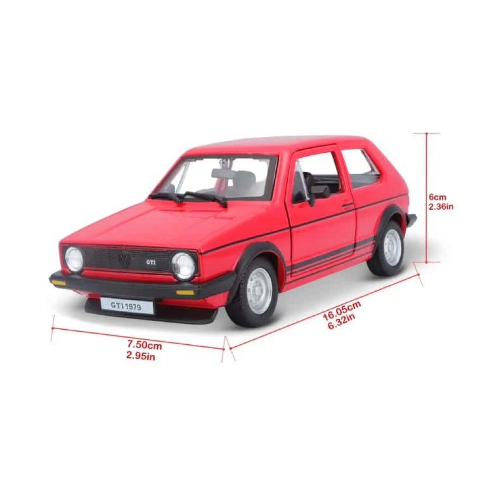 Bburago Volkswagen Golf MK1 GTI (1979) 1/24 (Κόκκινο)