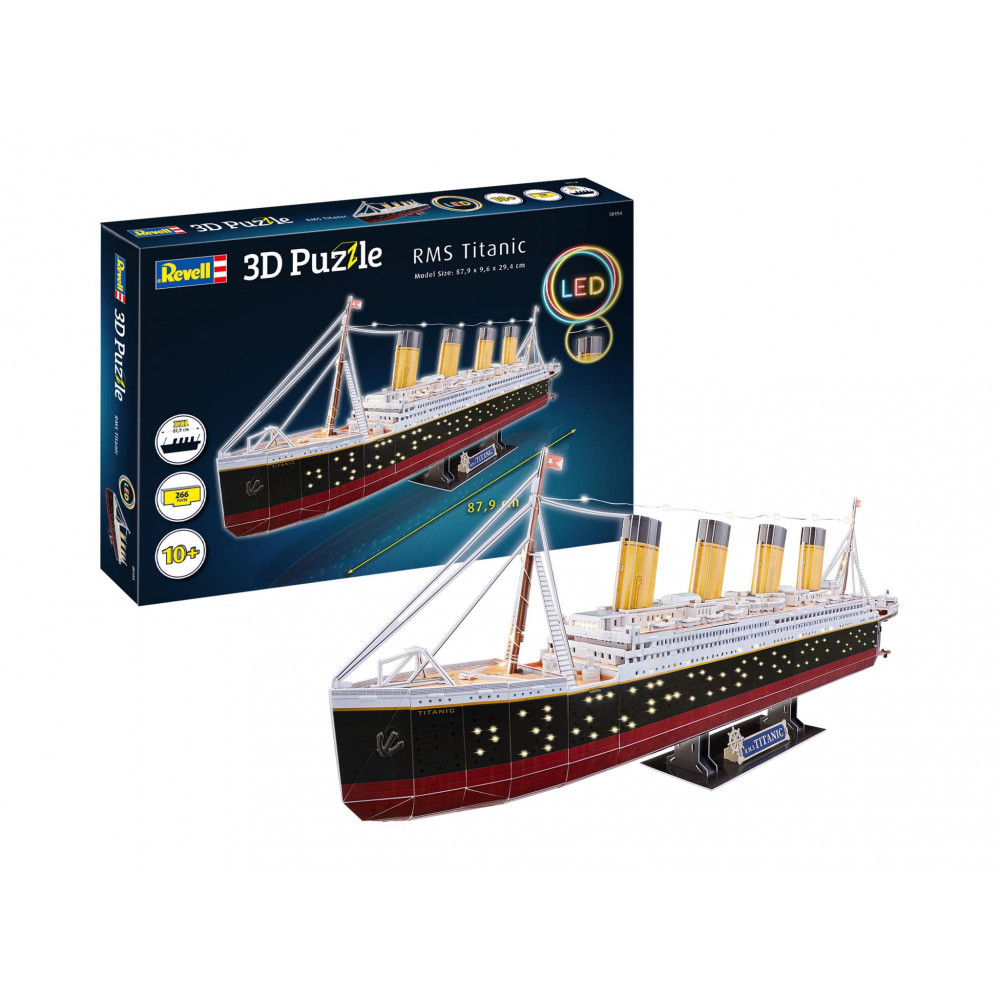 Revell 3D Puzzle Titanic - LED Edition (266 pcs)