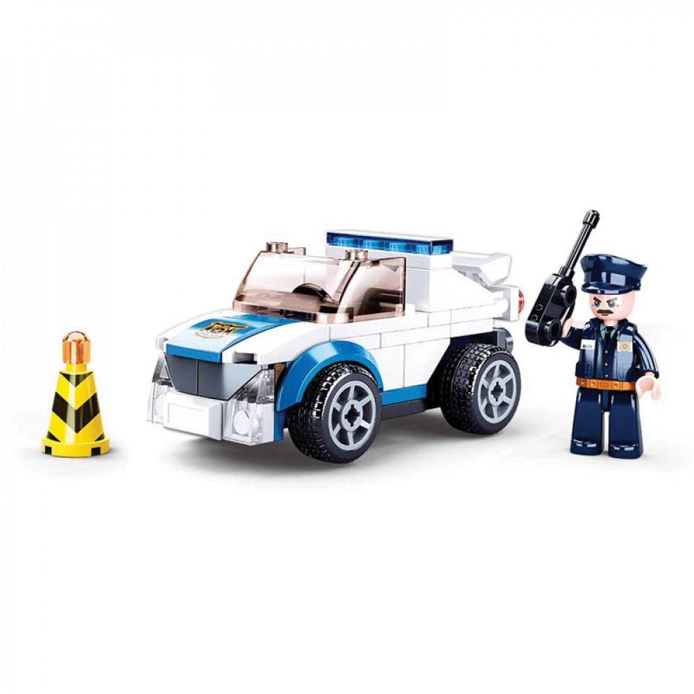 SLUBAN Police Car with Pull Back Motor M38-B0824